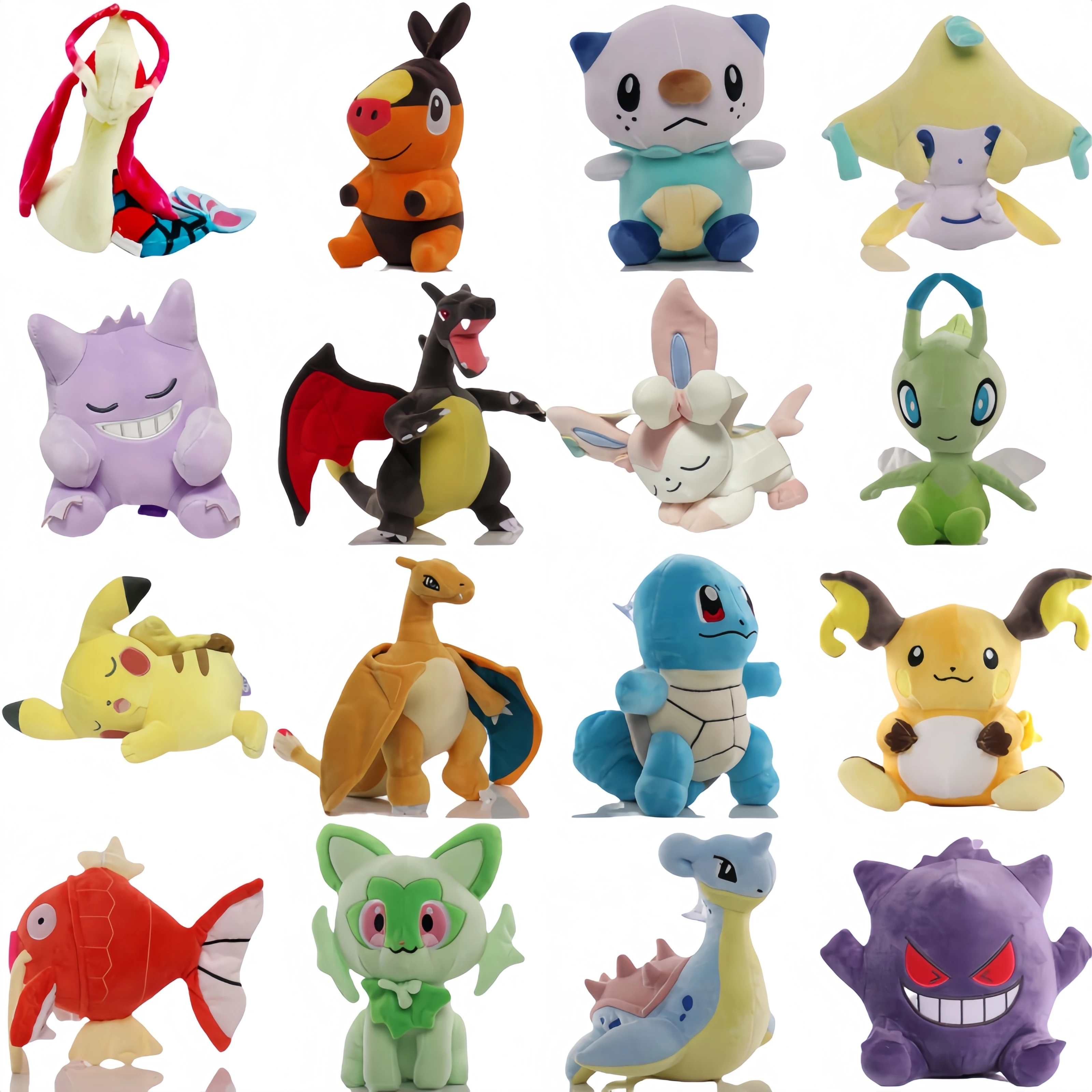 

﻿ 72-стиль Покемон плюшевые Чармандер Сквиртл Пикачу Милотический Сильвеон плюшевые Бульбазавр мягкая игрушка Gengar кукла Рождественский подарок