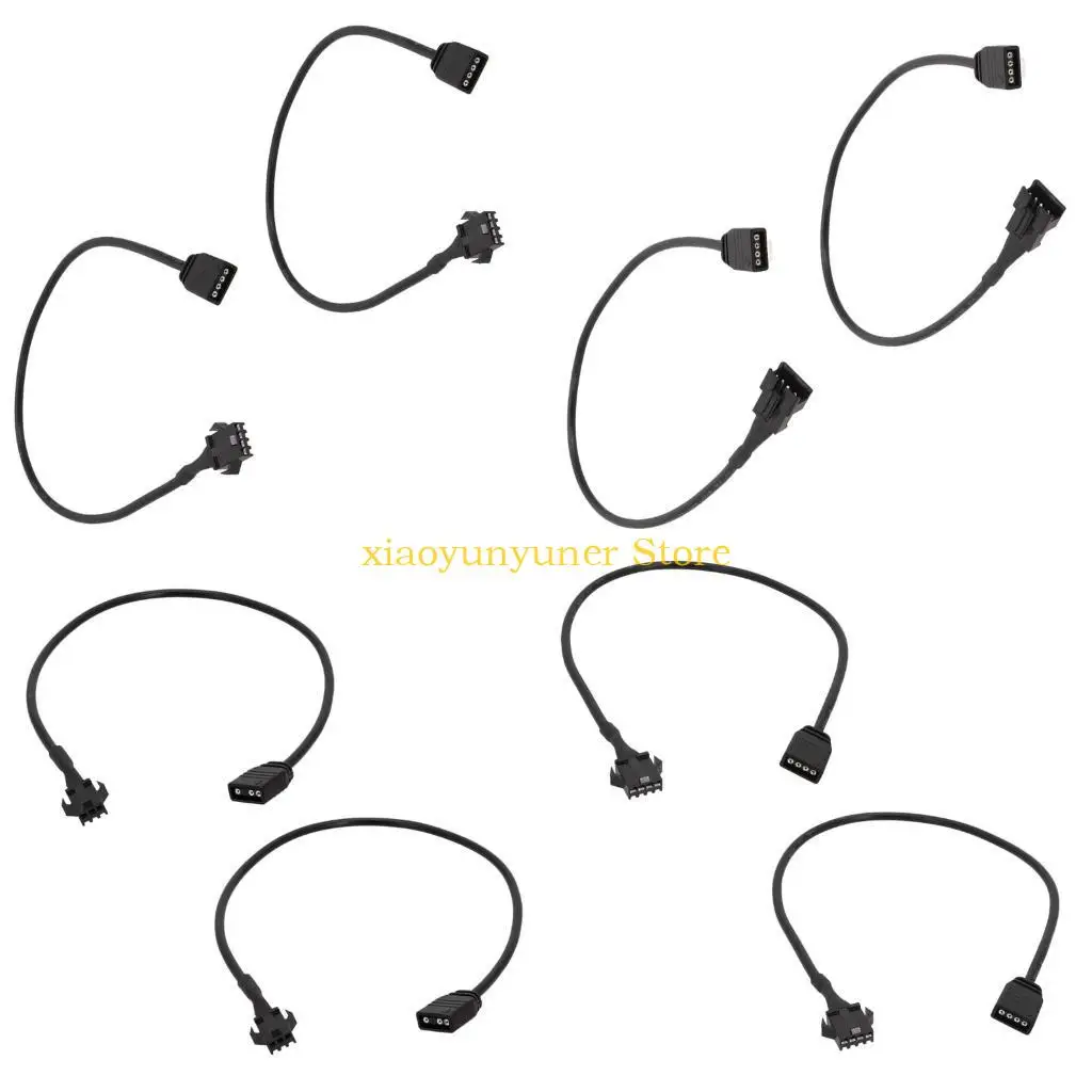 Cable conectores ARGB P9JB, 2 piezas, para ventilador con cubierta DEEPCOOL/Lian e iluminación LED