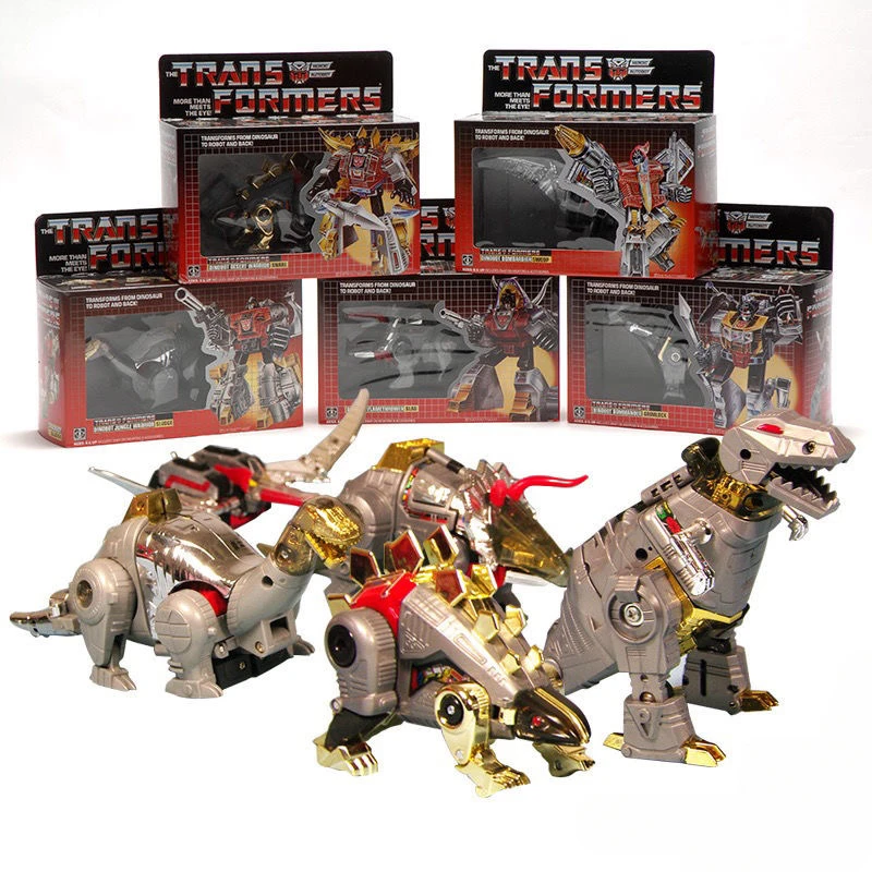 새로운 변압기 장난감 미국 버전 G1 84-86 KO 슬러지 Swoop Grimlock Snarl 슬래그 애니메이션 피규어 로봇 장난감 액션 피규어 선물 취미