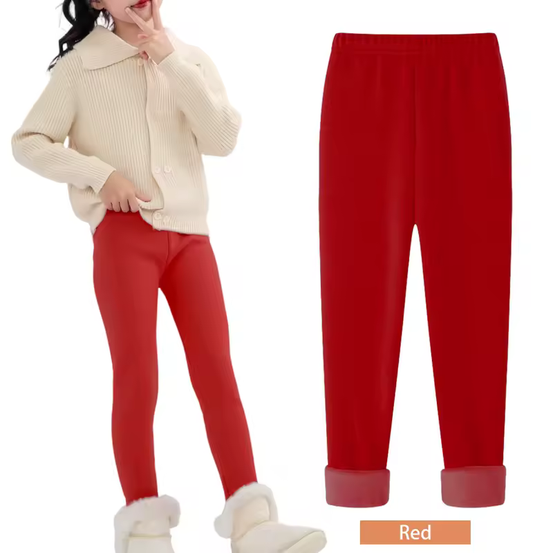 SheeCute Girls Winter Warm Pants Kids Fleece Lined Leggings for 3-11 Years SCW7101 - Image 8