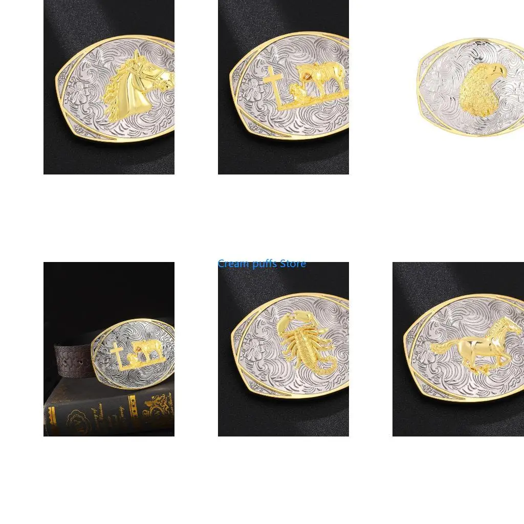 

50LE Comfortable Fit Arabesque Belt Buckle Ergonomically Designed for Daily Wear