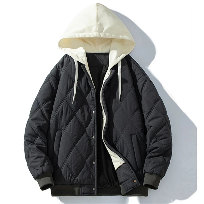 Herbst Winter Männer Kapuzen jacken lässig Reiß verschluss Kapuzen mäntel lose Hoodie Mode Streetwear Mäntel Männer