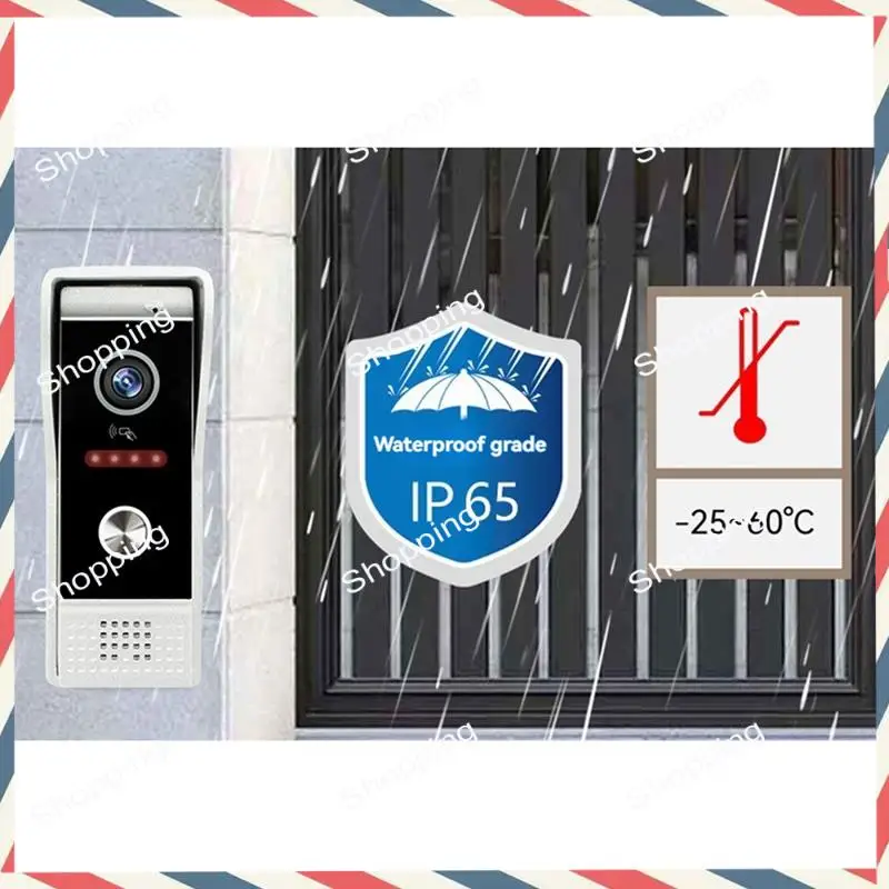 M20K TUYA Wifi Sistema de intercomunicação com campainha de vídeo com monitor de toque de 10 polegadas Proteção de segurança para Villa Home UK Plug