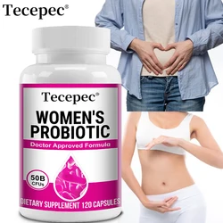 Women's Probiotic Supplement, Once Daily, 500 CFUs & Prebiotic Fiber, Supports Digestive, Immune, Vaginal & Urinary Health