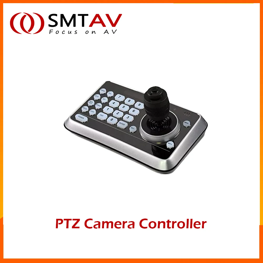 K20 PTZ Camera Controller, Joystick for Pan/Tilt/Zoom and Focusing, RS-232/RS-422 Communication Interfaces, High Brightness OLED