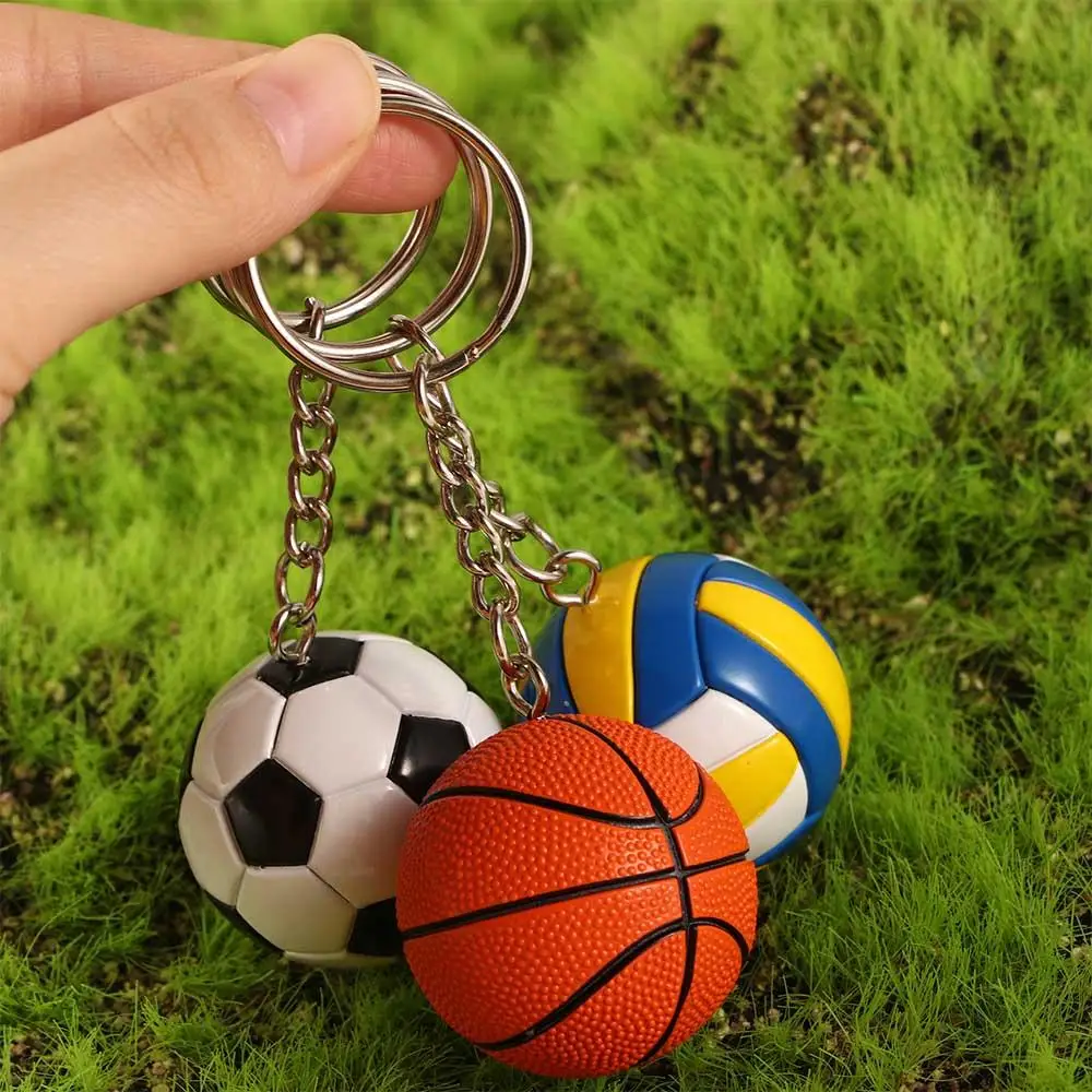 

Car Accessories Football Fun Keychains Baseball Car Pendant Key Ring Bag Pendant Ball KeyChain Key Holder