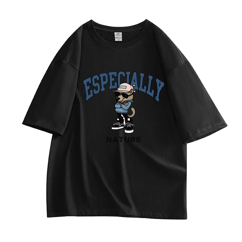 

Men's T-Shirt summertime casuals high streetwear printing graphic short sleeves 100% pure cotton original college men clothing