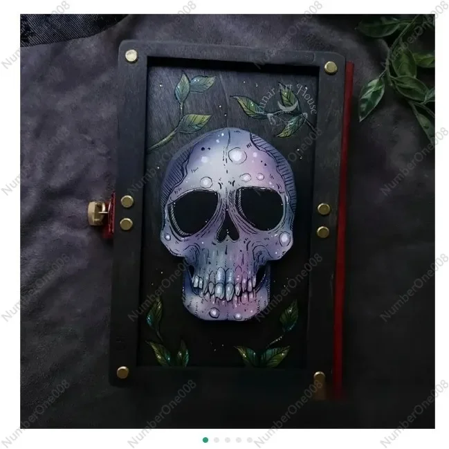 

Скрытая коробка для ключей с черепом и природой