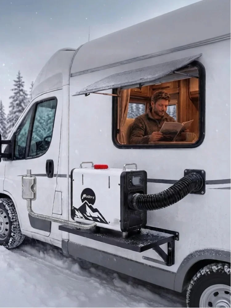 Hcalory HBS-3S 8KW Luftdieselheizung mit automatisch anpassendem Höhenmodus 12V 24V DC 220-240V AC Standheizung für Wohnmobile, LKWs, Camper und Vans