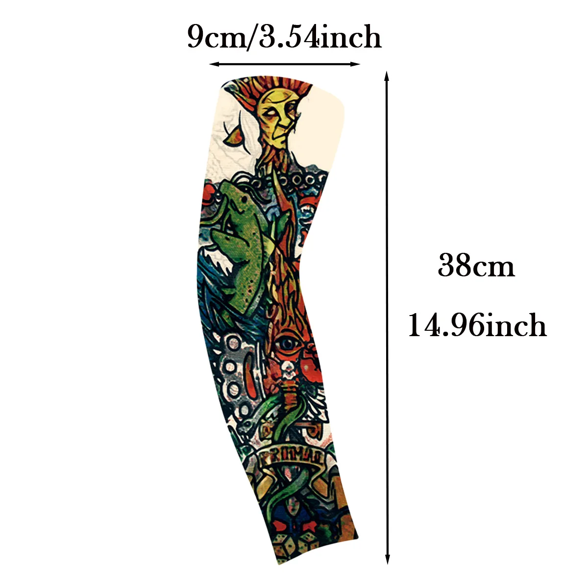 15”, Zufällige, zufällige Fake-Tattoo-Blumen-Arm-Druck, abstraktes Muster, Eis-Ärmel, die nicht brechen, links und rechts, modisch, hochwertig, 8 % Elastan, für Männer und Frauen, Erwachsene, Outdoor, universelle, coole Ärmel, zufelmütze, zufelmütze, Frühling und Sommer, leicht und Sommer, leicht und atmungsaktiv, leicht und atmungsaktiv, leicht und atmungsaktiv