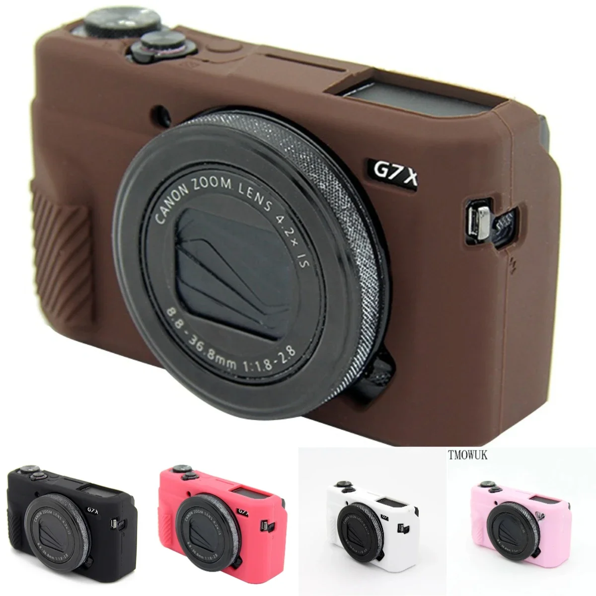 

For Canon G7XII Mark 2 III G7X3 Mark 3 Camera Case: Travel-Friendly Silicone Soft Shell With Scratch Protection Soft Silicone Ar