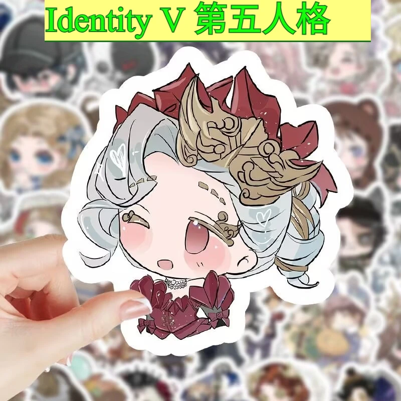 

204 "Identity V наклейки" бумажные милые персонажи самые продаваемые декоративные чехлы для телефонов «сделай сам» и водонепроницаемые наклейки для багажа