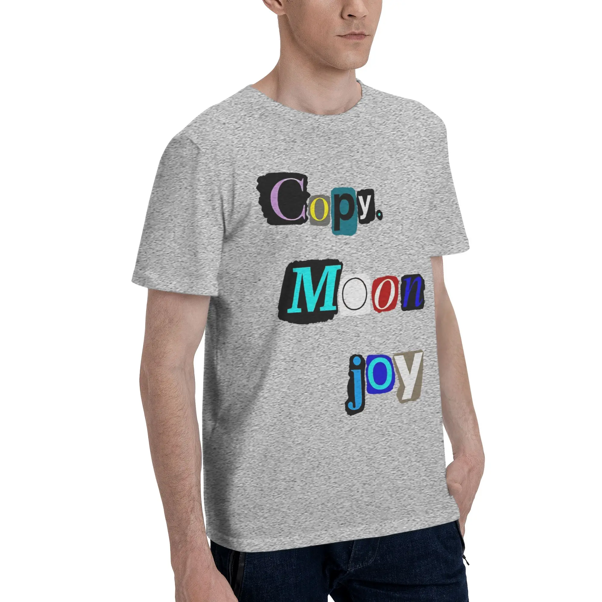 Copy Moon Joy 18 Funny 100% Cotton T-Shirt  Tees Tops For Men