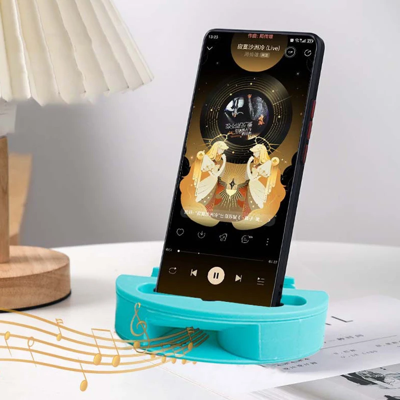 Phone Amplifier Cell Speaker Holder Desktop Sound Mobile Phone Car Cellphone Dock Bracket