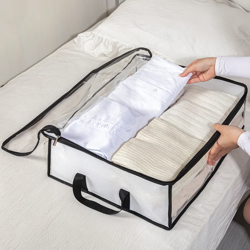 Feuchtigkeitsbeständige Aufbewahrungs- und Organisationsbox für Schlafsäcke und Kleidung im Wohnheim, unter dem Bett zur Aufbewahrung von Bettwäsche und Kleidung