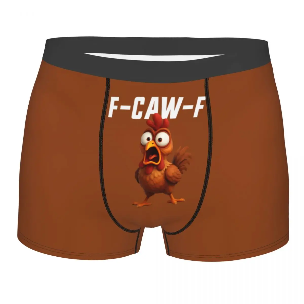 

Custom Humor Rooster Meme F-Caw-F Chicken Boxer Shorts For Homme 3D Printed Underwear Panties Briefs Soft Underpants