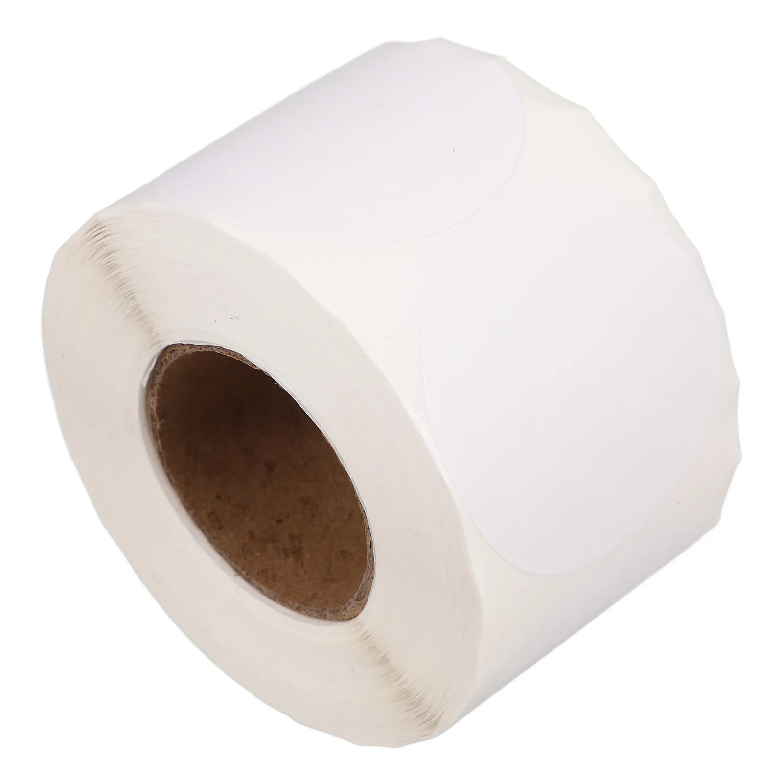 

Рулон круглых этикеток для печати, пустые большие почтовые этикетки для термопринтера, самоклеящиеся адресные наклейки с постоянным клеевым слоем