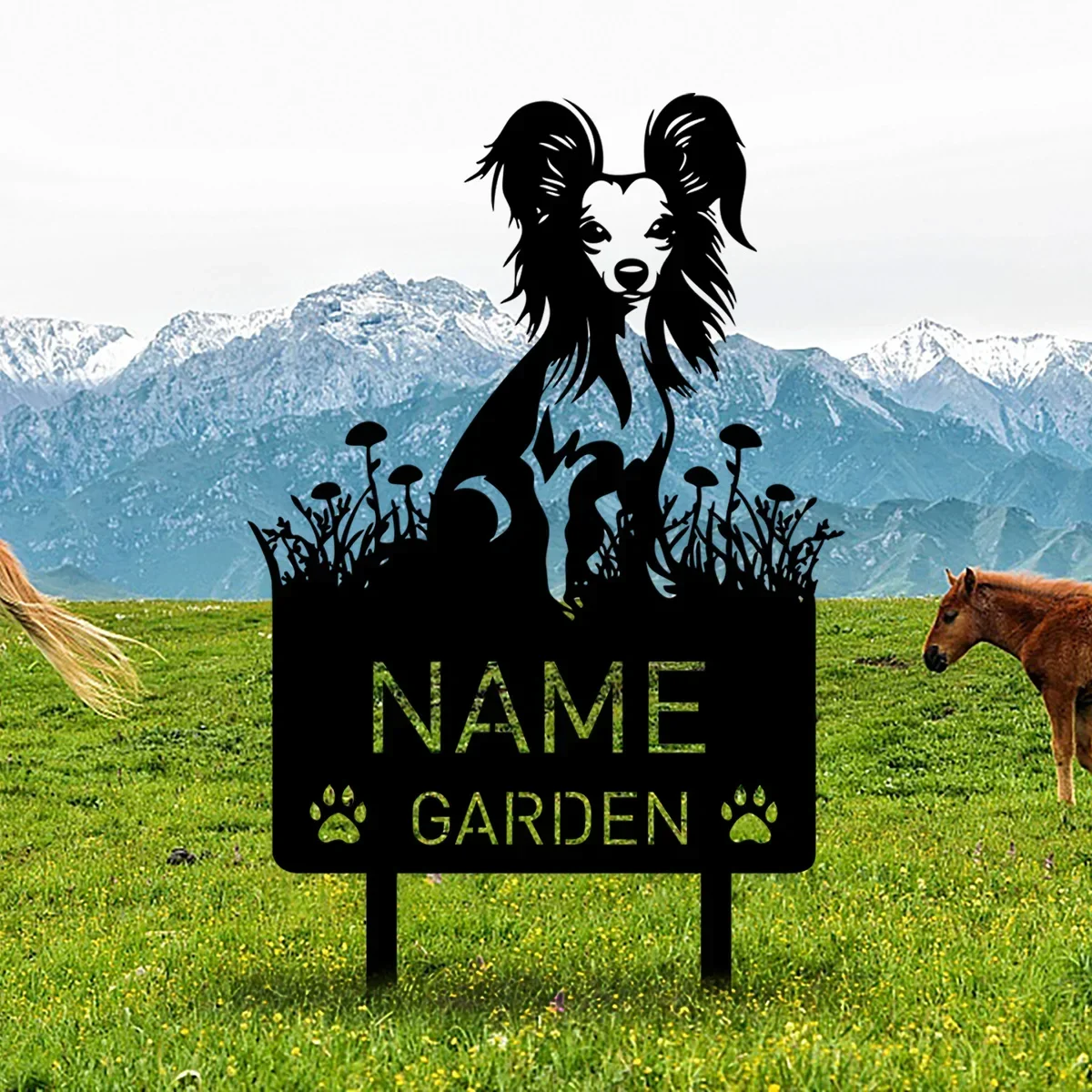 

Honor Your Furry Angel! Personalized Chinese Crested Name Sign on Stake. Touching Remembrance Decor for The Garden, Eternal Love