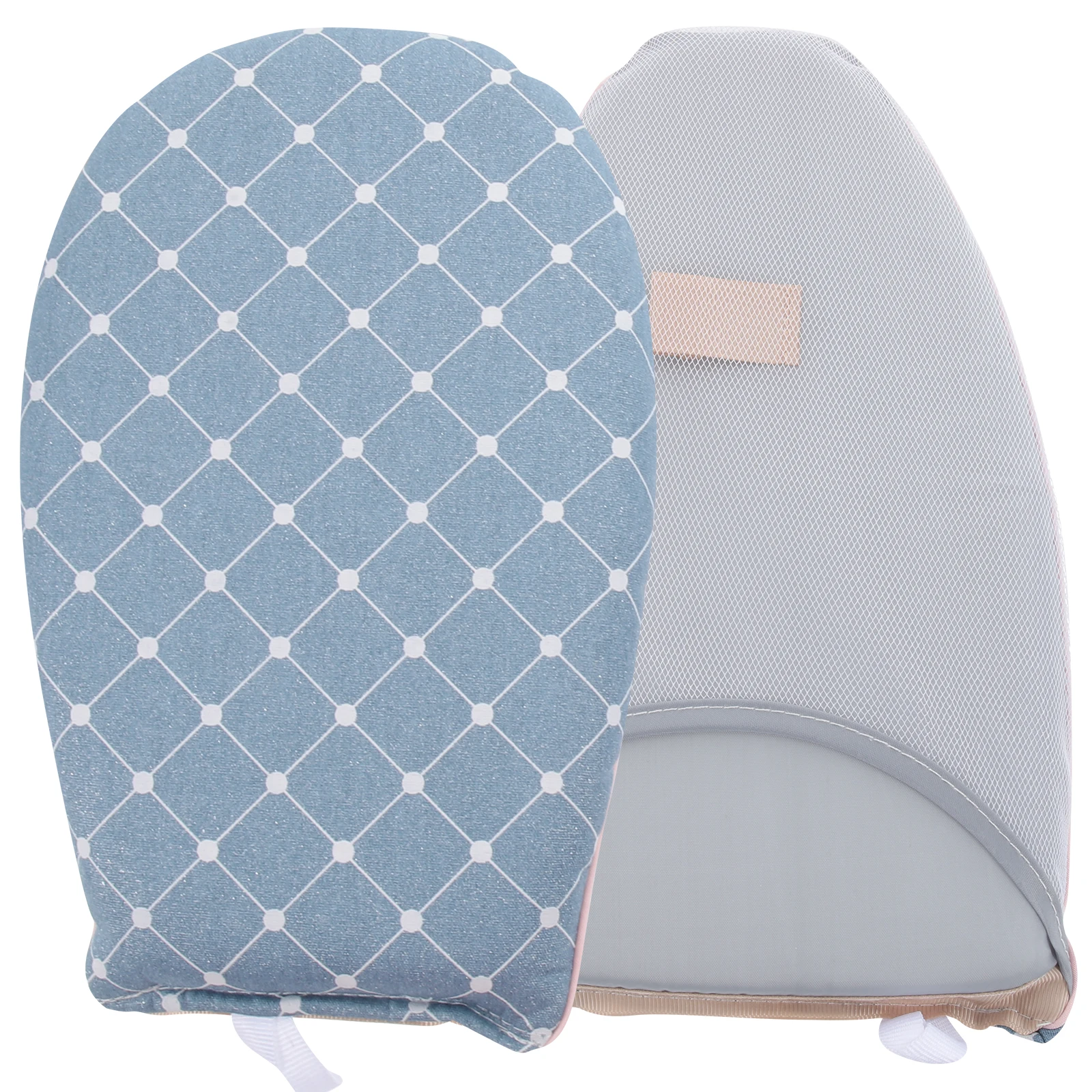 

2Pcs Handheld Ironing Glove Heat Resistant Household Mini Ironing Board Anti Steam Mitt Garment Steamer Protective Gloves