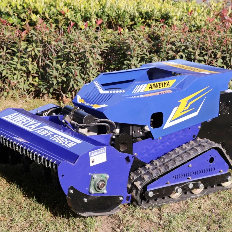 Customized, newly upgraded remote-controlled lawnmower, with customizable configurations and color options.