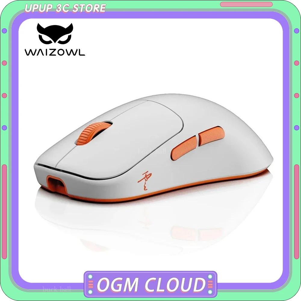 

Waizowl Ogm Cloud Wireless Mosue Tri Mode Bluetooth Lightweight Ergonomics Paw3395 Mouse E-Sports Accessory For Computer Pc Gift