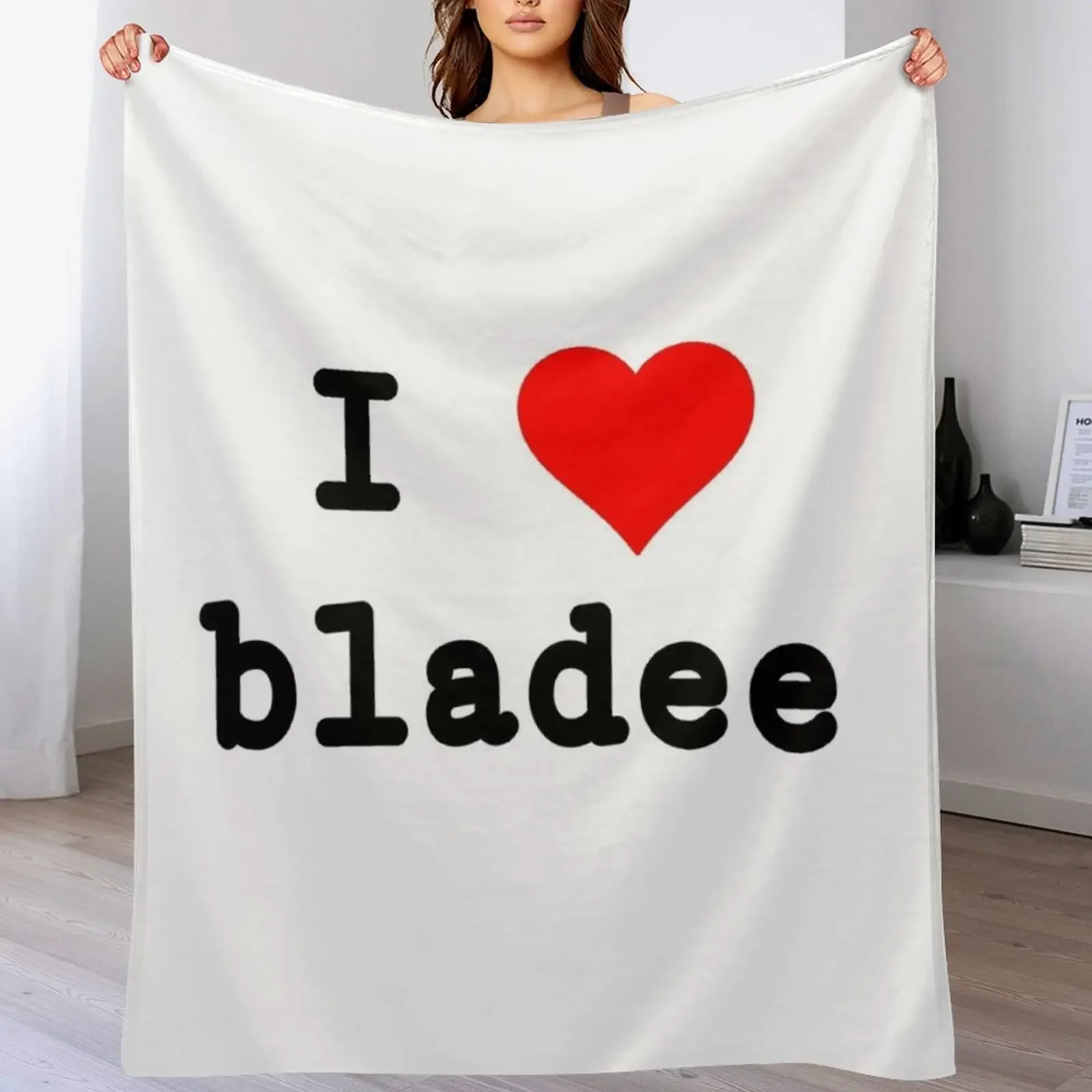 

i heart bladee Throw Blanket Hairys Luxury St Picnic Weighted Blankets