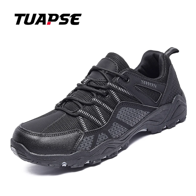 

TUAPSE Hiking Shoes Men Mountain Climbing Shoes Outdoor Sneakers Top Quality Tourism Jogging Trekking Sneakers Non-Slip Comfy