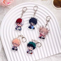 Anime My Hero Academia Characters OCHACO URARAKA Acrylic Keychain Accessories Cartoon Bag Charm Cute Backpack Pendant Gifts