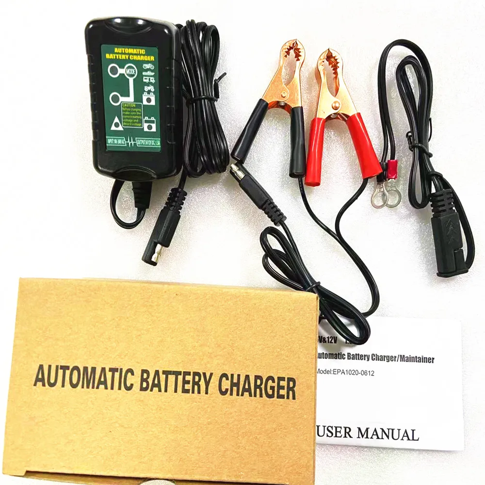 Free Ship!6V 12V Intelligent Car Battery Charging Charger Motorcycle For AGM GEL WET VRLA Lead Acid Battery Charger 100-240V