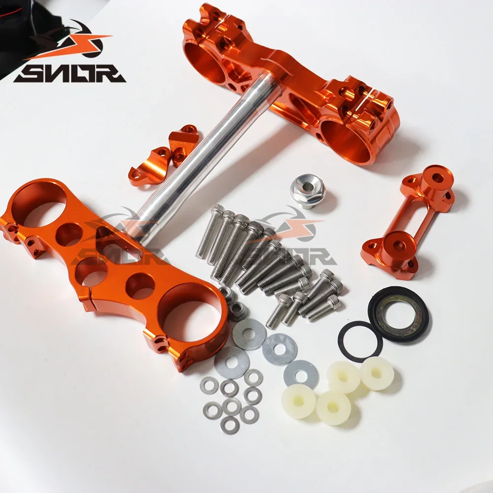 SNOR Wholesale Front Shock Absorber Steering Column Assembly Motorcycle Triple Clamps Steering Stem for Exc 250！！