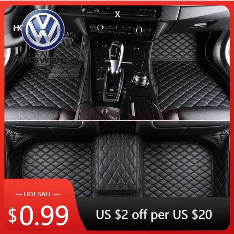 

Горячая новинка 2026: Коврики для пола автомобиля VOLKSWAGEN, 3D, полное покрытие, для Volkswagen VW Polo 2011-2018, 2019-2023, Polo GTI 2012-2017, для салона