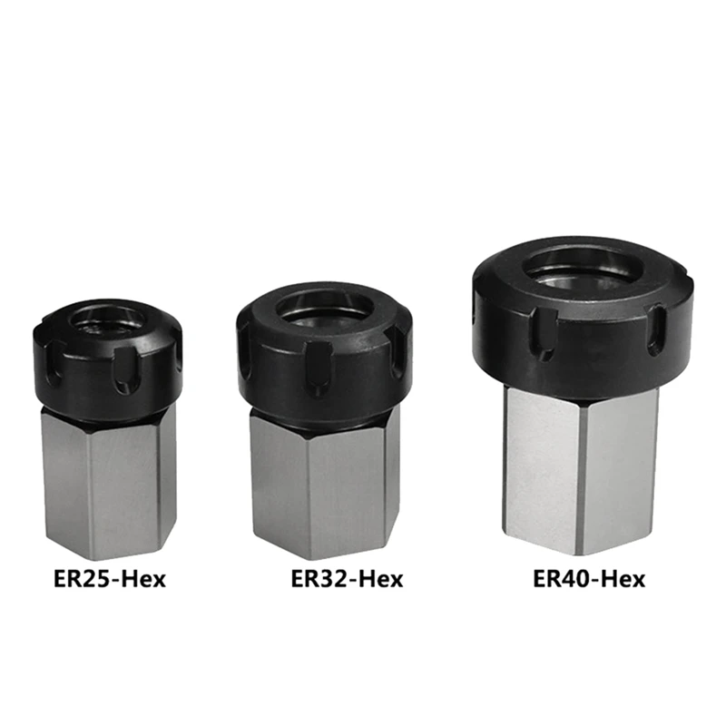 New 1PCS Hard Steel Hex Collet Chuck Block Chuck Collet Holder For Lathe Engraving Machine