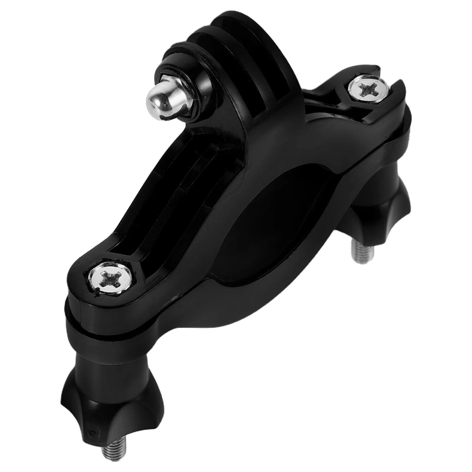 

Motorcycle Camera Mount Kit Black Plastic Alloy Camera Clamp Mount Outdoor Filming Bicycle Handlebar Clamping Adjustable Angles