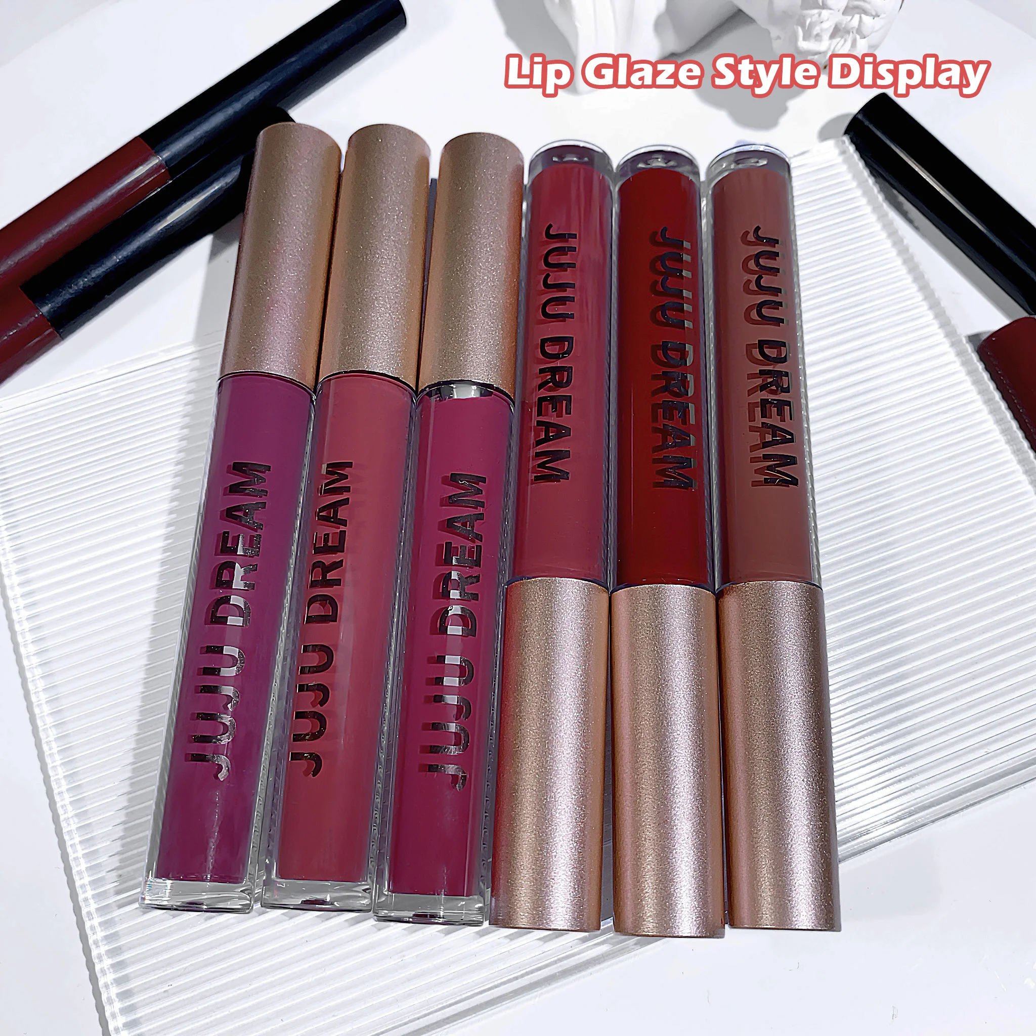 Set di matite e lucidalabbra impermeabili: alto pigmento, lunga durata, aspetto labbra fai da te, unisex, certificato, liscio e non irritante