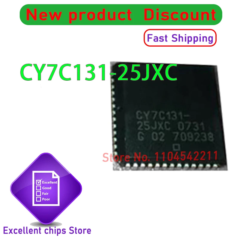 

10PCS/LOT CY7C131-25JC CY7C131-25JXC PLCC New Original In Stock