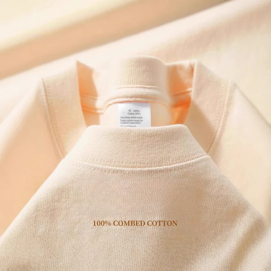 100% القطن GSM 250G تي شيرت رجالي الصيف الثقيلة بلون الجولة الرقبة قصيرة الأكمام الأساسية تي شيرت رجالي