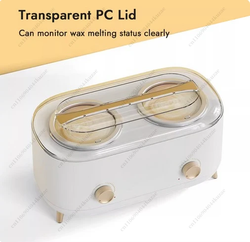 Double Pot Wax Therapy Machine - Adjustable Temperature Honey Wax Hair Removal Full Body Beauty Device