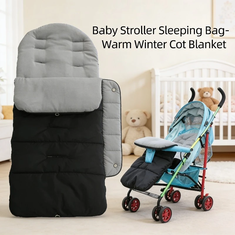 

Накидка на ноги для детской коляски, зимний утолщенный хлопковый коврик, подушка для сиденья, чехол для ног