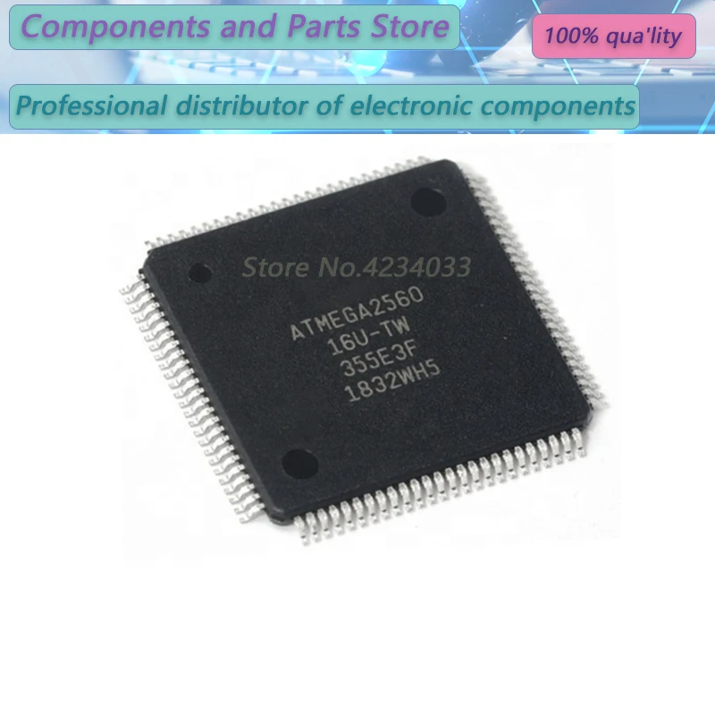 1pcs 100% New ATMEGA2560-16AU ATMEGA2560 ATME2560 AT2560 ATMEGA1280-16  QFP100 Geïntegreerde Chip Originele Nieuwe