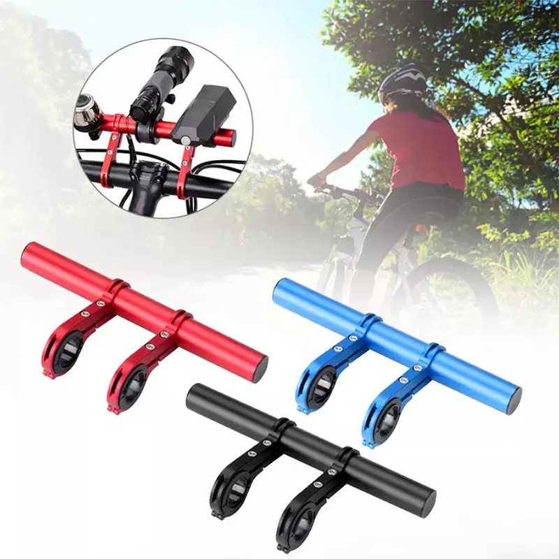 10/20cm Bicycle Handlebar Headlight Mount Extented Bar Extended Bracket MTB Road Mountain Bike Handlebar Extender Rack Parts