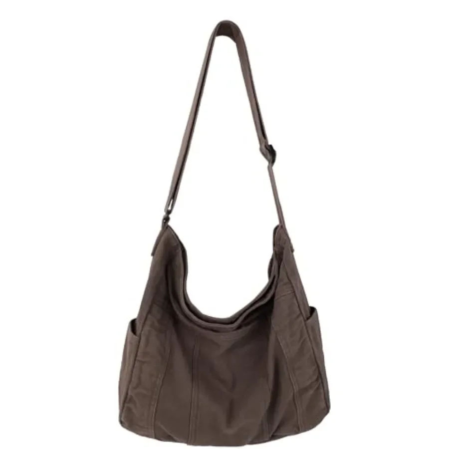 

Canvas Messenger Tote Bag Large Hobo Crossbody Handbag Casual Shoulder Bag for Women and Men