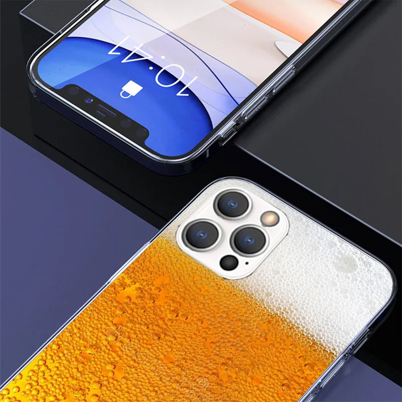 World Beers casing Phnoe gelembung alkohol, untuk Iphone 11 12 13 Mini 14 15 Pro Max X Xs Xr 7 Plus 8 + Apple 6S SE 2020 unik C