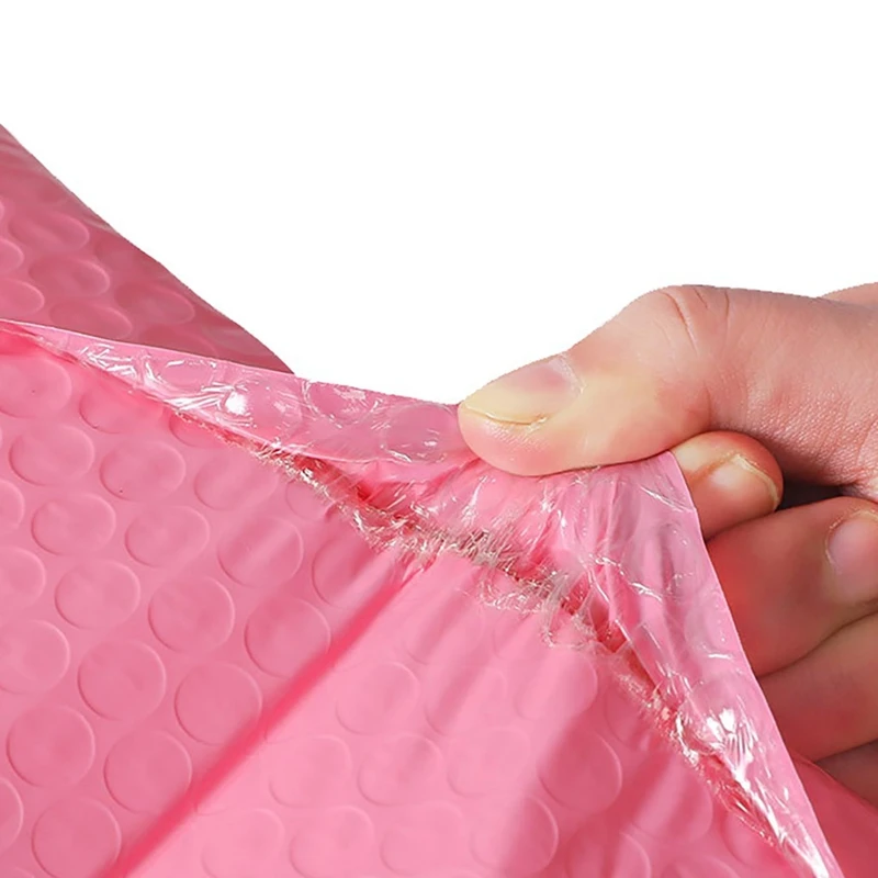 50PCS Foam Envelope Bags Self Seal Mailers Padded Envelopes With Bubble Mailing Bag Packages Bag Pink