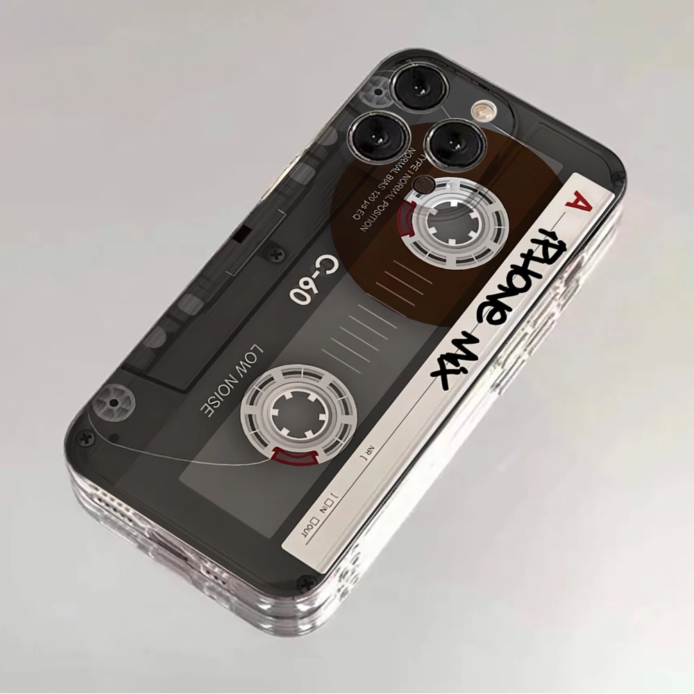 Retro Klare Handyhülle für Xiaomi Redmi Note 14 13 12 11 10 Pro Plus 4G 5G Redmi 13C Transparente TPU Kassetten-Kunst-Cover – Detail 11