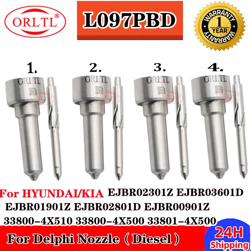 4PCS L097PBD L097PRD For HYUNDAI EJBR02301Z EJBR03601D EJBR01901Z EJBR02801D EJBR00901Z 33800-4X510 33800-4X500 33801-4X500