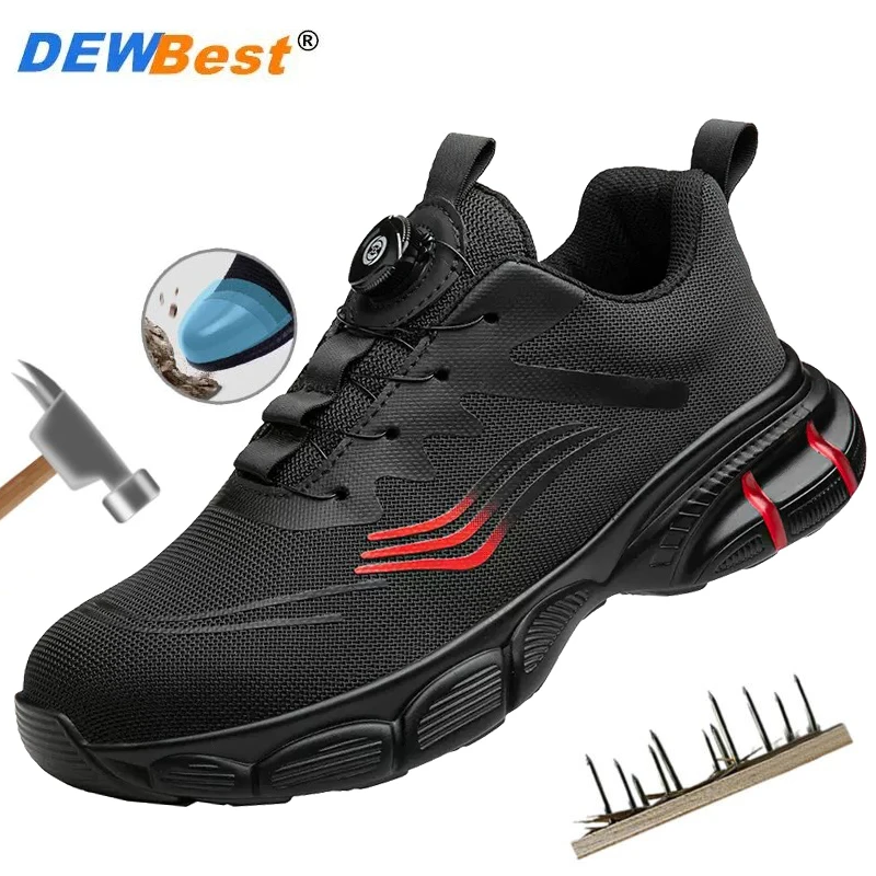 

Men's anti-smash and anti-puncture insulated comfortable and breathable ultra-lightweight soft sole work shoes protective shoes