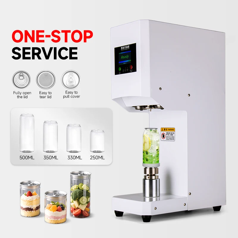 

Automatic Can Sealing Machine Commercial Milk Tea Beer Sealing Machine Sealing Beverage Aluminum Can Packing Machine