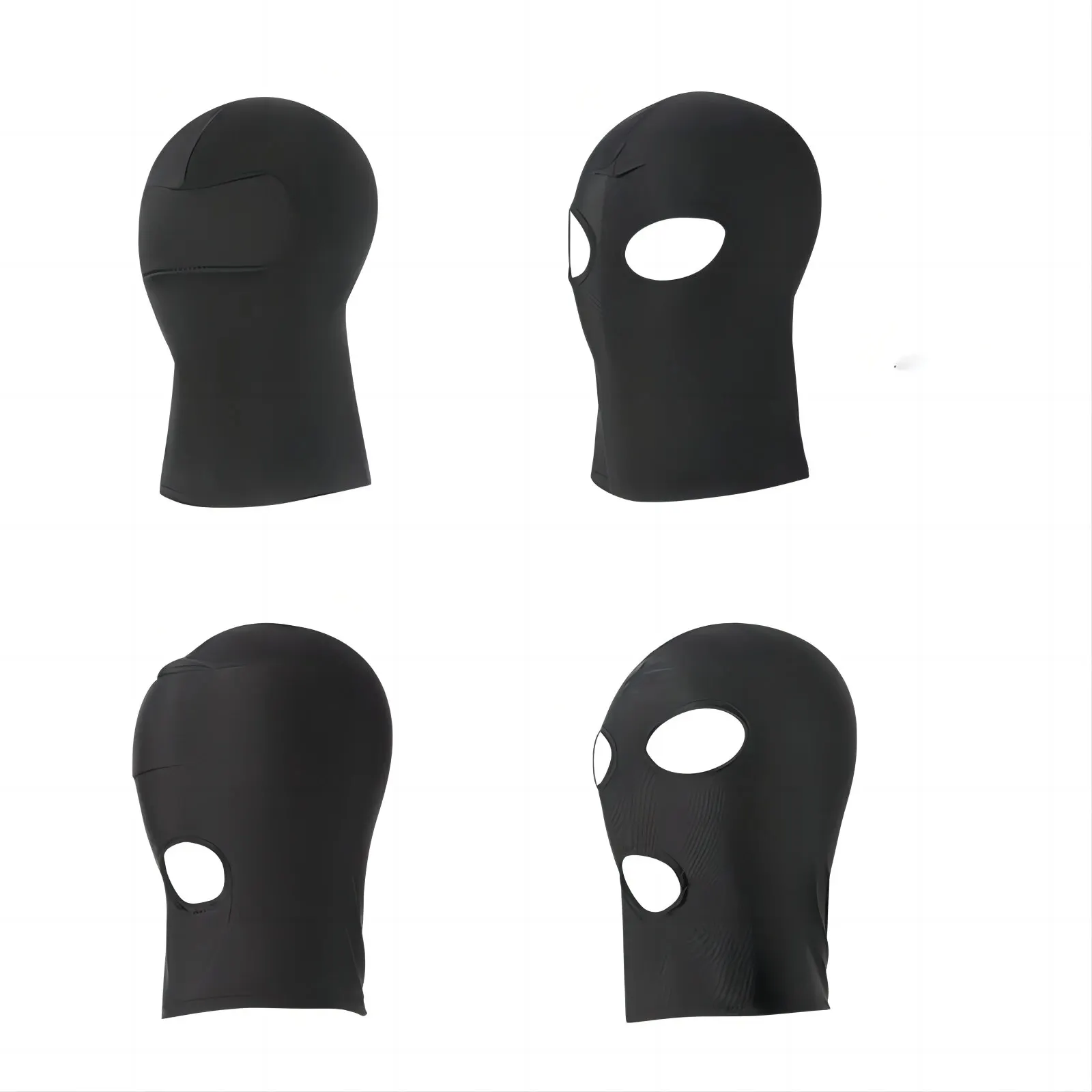 Sexy Toys for Couples Fetish Open Mouth Hood Mask Head Black Adult Games Erotic Mask Hood Sexy Eye BDSM Headgear Slave Bondage