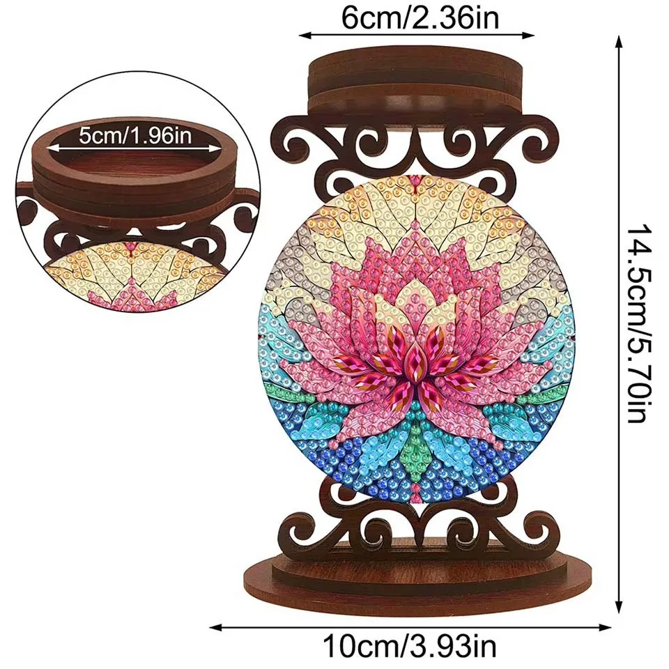 mushroom candle holder Halloween holiday gift Diamond Painting Kits Drill DIY Crystal Rhinestone Mosaic Art Craft Home Decor