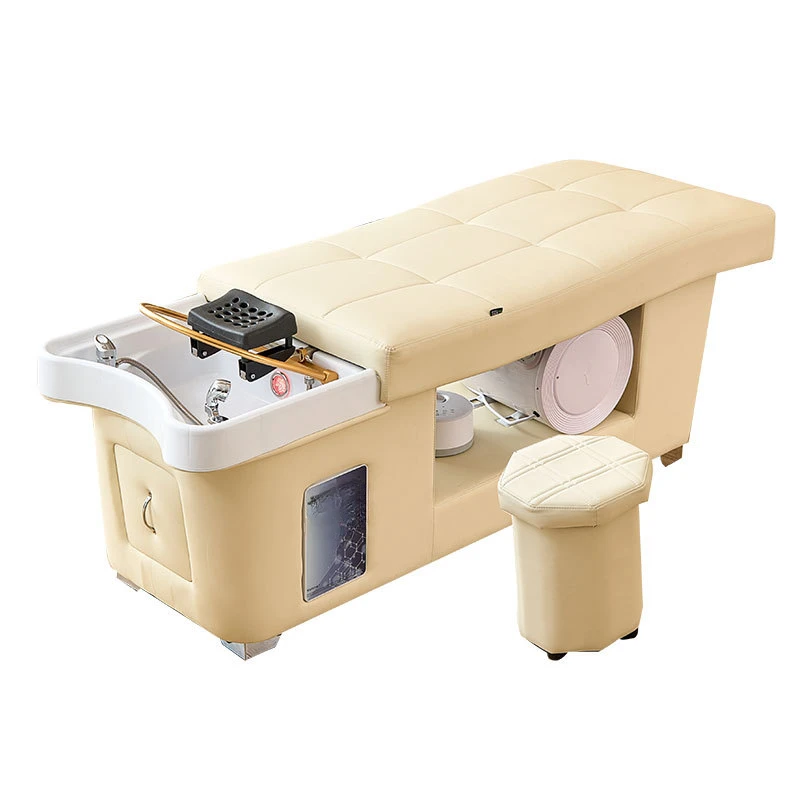 

Barber shop special shampoo massage bed with water heater fumigation circulation beauty salon